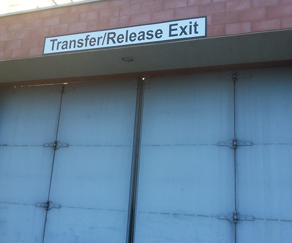 Transfer Release Exit at the Clark County Detention Center